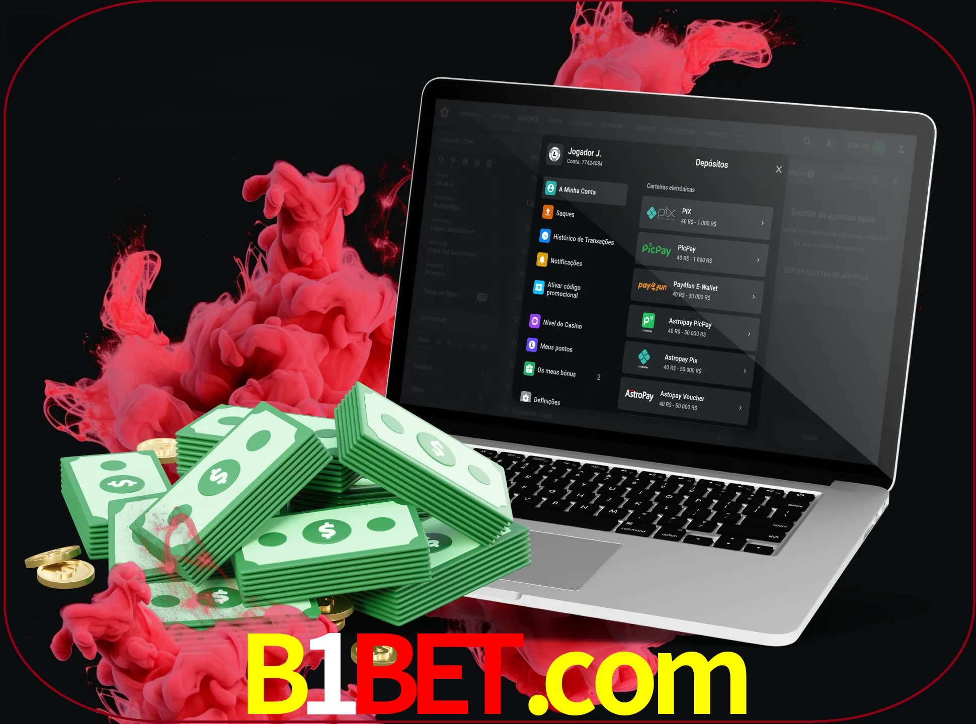 Para efetuar um depósito na sua conta b1bet, basta escolher o método de depósito e especificar o montante.